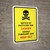 Notice Of Pesticide Use - Deadly Fumigant Gas with Icon Portrait - Wall Sign