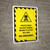 Pesticides Do Not Know When To Stop Killing Hazard Lines with Icon Portrait - Wall Sign