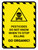 Pesticides Do Not Know When To Stop Killing Hazard Lines with Icon Portrait - Wall Sign