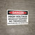 Danger: High Voltage Broadcast Equipment - Wall Sign