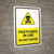 Pesticides In Use - Do Not Enter with Hazard Icon Portrait - Wall Sign
