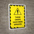 These Crops Have Been Sprayed Hazard Lines with Icon Portrait - Wall Sign