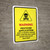 Warning - Pesticide Application with Hazard Icon Portrait - Wall Sign