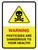 Warning - Pesticides Are Dangerous To Your Health with Hazard Icon Portrait - Wall Sign