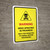 Warning - Weed Spraying In Progress Portrait - Wall Sign