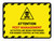 Attention Pest Management Activities with Hazard Icon Landscape - Wall Sign