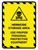 Herbicide Storage Area - Use Proper PPE Hazard Lines with Icon Portrait - Wall Sign