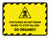 Pesticides Do Not Know When To Stop Killing - Go Organic! Hazard Lines with Icon Landscape - Wall Sign