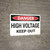 Danger: High Voltage Keep Out - Wall Sign