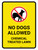 No Dogs Allowed - Chemical Treated Lawn with Icon Portrait - Wall Sign