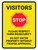 Visitors: Stop - Please Respect Farm Biosecurity Portrait - Wall Sign