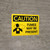 Caution: Fumes May Be Present Landscape With Icon - Wall Sign