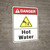 Danger: Hot Water ANSI - Wall Sign
