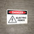 Danger: Electric Fence Landscape with Icon - Wall Sign