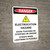 Danger: Electrocution Hazard Avoid Touching Portrait with Icon - Wall Sign