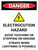 Danger: Electrocution Hazard Avoid Touching Portrait with Icon - Wall Sign