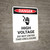 Danger: High Voltage - Do Not Enter This Enclosure Portrait with Icon - Wall Sign