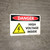 Danger: High Voltage Inside Landscape with Icon - Wall Sign