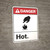 Danger: Hot ANSI - Wall Sign