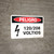 Danger: 120-208 Volts Spanish Landscape with Icon - Wall Sign
