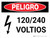 Danger: 120-240 Volts Spanish Landscape with Icon - Wall Sign