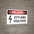 Danger: 277-480 Volts Spanish Landscape with Icon - Wall Sign