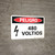 Danger: 480 Volts Spanish Landscape with Icon - Wall Sign