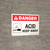 Danger: Acid Keep Away Landscape with Icon - Wall Sign