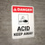 Danger: Acid Keep Away Portrait with Icon - Wall Sign