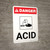 Danger: Acid Portrait with Icon - Wall Sign
