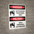Danger: Authorized Personnel Only Bilingual Spanish with Icons - Wall Sign