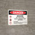 Danger: Benzene May Cause Cancer Highly Flammable Liquid Landscape with Icon - Wall Sign