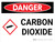 Danger: Carbon Dioxide Landscape With Icon - Wall Sign