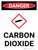 Danger: Carbon Dioxide Portrait With Icon - Wall Sign