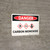 Danger: Carbon Monoxide Landscape With Icon - Wall Sign
