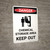 Danger: Chemical Storage Area Keep Out Portrait with Icon - Wall Sign