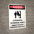 Danger: Chemical Storage Area Unauthorized Persons Keep Out Portrait with Icon - Wall Sign