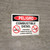 Danger: Combustible Diesel No Smoking No Open Flames Spanish Landscape with Icon - Wall Sign