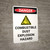 Danger: Combustible Dust Explosion Hazard Portrait with Icon - Wall Sign