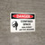 Danger: Confined Space Non Permit Air Test Required Landscape with Icon - Wall Sign