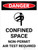 Danger: Confined Space Non Permit Air Test Required Portrait with Icon - Wall Sign