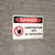Danger: Construction Site - No Trespassing Landscape with Icon - Wall Sign