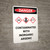 Danger: Contaminated With Inorganic Arsenic Portrait with Icon - Wall Sign