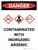 Danger: Contaminated With Inorganic Arsenic Portrait with Icon - Wall Sign