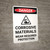 Danger: Corrosive Materials Wear Required Protection Portrait with Icon - Wall Sign