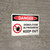 Danger: Demolition In Progress Keep Out Landscape with Icon - Wall Sign