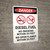 Danger: Diesel Fuel No Smoking Within 25 Feet No Open Flames Portrait with Icon - Wall Sign