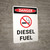 Danger: Diesel Fuel Portrait with Icon - Wall Sign
