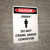 Danger: Do Not Crawl Under Conveyor Portrait with Icon - Wall Sign