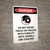 Danger: Do Not Enter Trailer With Forklift Until Wheels Are Chocked Portrait with Icon - Wall Sign